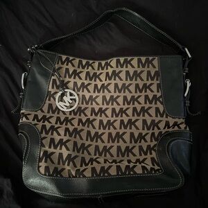 Michael Kors Black and Tan Men's Messenger Bag